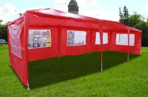 New 30'x10' Outdoor Party Wedding Tent Gazebo Events Pavilion - Red