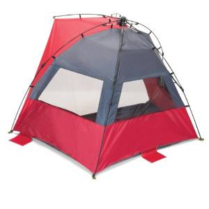 Picnic Time Haven Portable Sun/Wind Shelter, Red/Grey