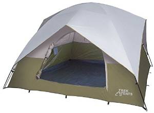 Trek Tents 218 Polyester Taffeta 6 Person Family Dome 10' x 10' Tent