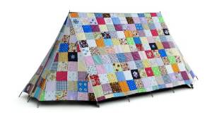 FieldCandy Snug as a Bug Cute Patchwork 2-3 Person Camping Tent