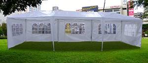 New 30'x10' Outdoor Party Wedding Tent Gazebo Events Pavilion - Beige