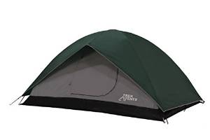 Trek Tents 217 Dome Tent, 80 x 106-Inch, Black/Grey