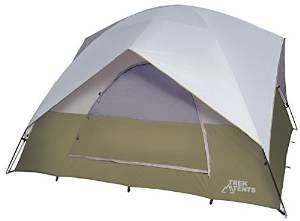 Trek Tents 218 Dome Tent, 12 x 12-Feet, Tan/White