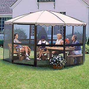 Casita&reg; Screenhouse - 12' 4" Round - Almond