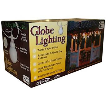 Globe Lighting for Party Event Tent, 25' Strand, Great for Wedding Tent, Graduation Tent