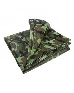 RIP STOP TARP - 12 FT X 16 FT - WOODLAND CAMO, Case of 6