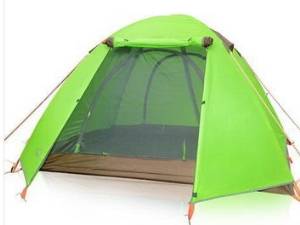 Big Size Outdoor Camping Tent 3 - 4 Persons Camping Tent Double Layer Watterproof Camping Tent 210x180cm