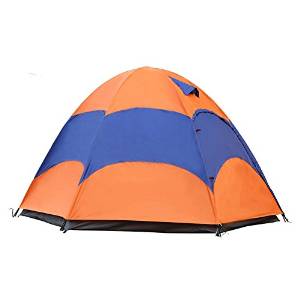 ZJKC&reg; 4-5 person Instant Cabin Sundome Camping Tent 190T Polyester Waterproof 3000mm, 6.2lbs, 94.5'' x 94.5'' x 59.1''