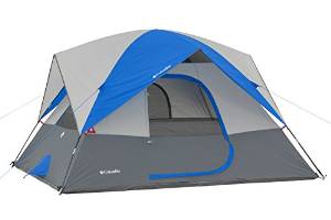 Columbia 6 Person Dome Tent, Grey/Blue