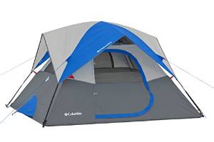 Columbia 4 Person Dome Tent, Grey/Blue