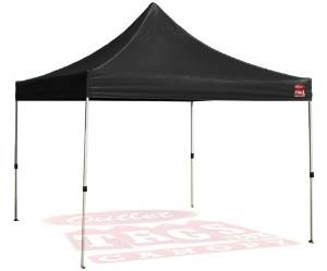Outlet Tags Canopy - 10ftX10ft Pop-Up Tent for Vendors, BBQ, Sun Shelter, Sports Teams, Outdoor Events - Black