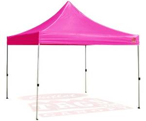 Outlet Tags Canopy - 10ftX10ft Pop-Up Tent for Vendors, BBQ, Sun Shelter, Sports Teams, Outdoor Events - PINK