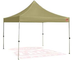 Outlet Tags Canopy - 10ftX10ft Pop-Up Tent for Vendors, BBQ, Sun Shelter, Sports Teams, Outdoor Events - TAN