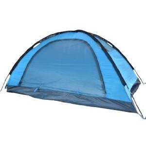 easyshop Routman RT-2011 2-to-3 Person 190T Polyester 7.9mm Glass Fiber Poles Camping Folding Tent Blue