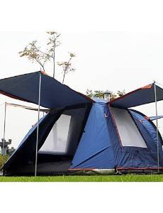 Ling@ Ultraviolet Resistant / Rain-Proof / Anti-Insect Polyester One Room Tent Dark Blue / Orange