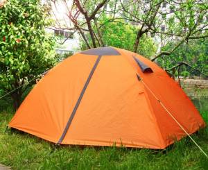 Gazelle 2 Person Double Layers Camping Hiking Backpack Tent with Rainfly Orange