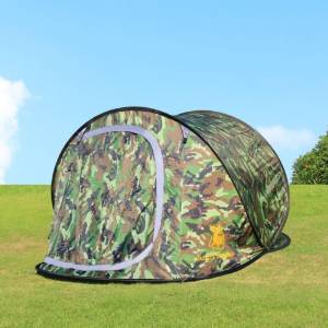 Camouflage 2-3 Person Camping Hiking Travel Beach Shelter Pop Up Instant Tent