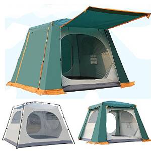 7.2' x 7.2' 6 Person Instant Screened Canopy Waterproof Rainfly Family Camping Tent