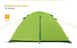 Windproof Waterproof Anti UV Double Layer Tent 20D Silicone Ultralight Outdoor Hiking Camping Tent for two person