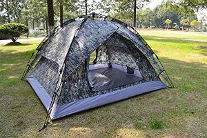 Tourist Tent for Camping Fishing Recreation Waterproof Quick Automatic Opening 2 layers 3 - 4 Person