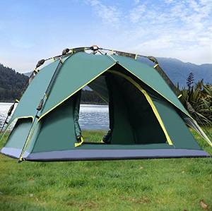 WZHTent 3-4 people Spinning type automatic many people superbig space camping coldproof windproof double layer