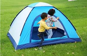 WZH Outdoor camping Fully automatic tent 3-4 people 2 people Single layer waterproof Windproof quick opening
