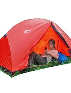 Rocvan 4 Season Sunny 1 One Person Double Layer Tear Resistant Aluminum Pole Camping Tent , Orange