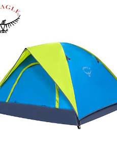 Oseagle Light Weight Portable Family Travling Tent New High Quality Uv Waterproof Large Outdoor Camping Tent 3-4 Person , Light Green