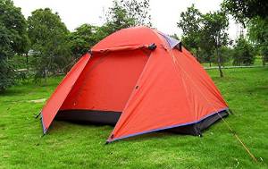 2 Person Double Layer Outdoor Camping Tent Windproof Rainproof Mosquito Net Portable Summer Tent