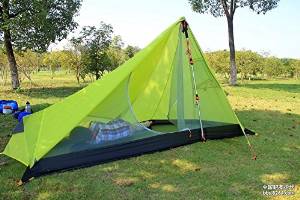 650g Oudoor Ultralight Camping Tent 3 Season Professional 15D Nylon Silicon Coating Rodless Tent