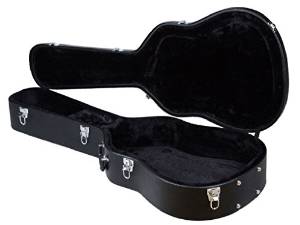Cherry Queen Acoustic Guitar Hardshell Carrying Case Fits Most Acoustic Guitars w/ Lock Latch