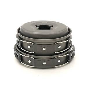 NutureFun Outdoor Hiking Camping Cookset 9 pieces