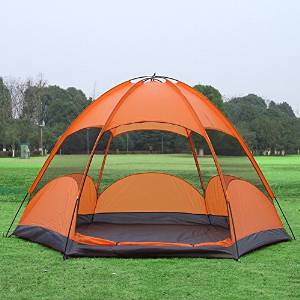 Outdoor tent 5-8 double layer waterproof UV Super leisure tent