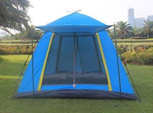 Camping Hiking Outdoor tents cycling expedition camping tent automatically square tent green and blue