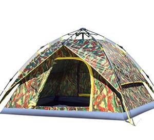 Hydraulic 3-4 Camo double auto tent camping outdoor tent green and blue camouflage