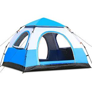 3-4 automatic outdoor camping tent camping tent blue