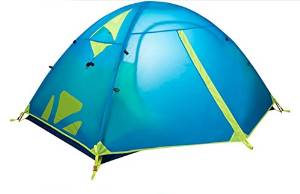 Outdoor tent Camping one-bedroom double double three-season tents fluorescent yellow purple blue