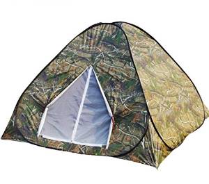Automatic tent 3-4 men wire single layer camouflage tent camping tent Camo