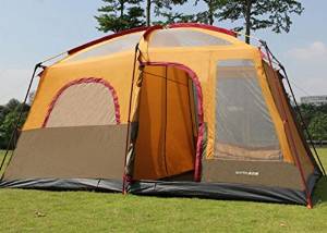 Two-bedroom tent camping 5 person 8 person tent of 12 people more than double rain more wind resistant tents