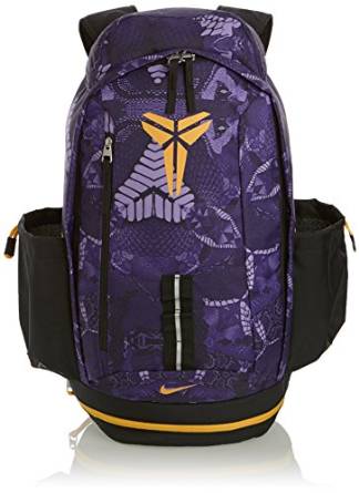 Nike mens KOBE MAMBA X BACKPACK BA5088-557 - COURT PURPLE/BLACK/UNIVERSITY GOLD