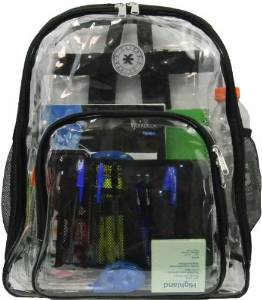 DDI 1472095 17 in. Deluxe 0.5 mm Super Heavy Duty Vinyl See Through PVC Clear Backpack-LM213 Case Of 20