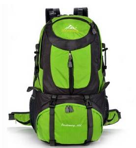 Outdoor Backpack Backpack Bags for Men and Women 50 L Multifunctional Backpack Hiking Backpack Belt with Green System