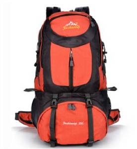 Outdoor Backpack Backpack Bags for Men and Women 50 L Multifunctional Backpack Hiking Backpack Belt Bearing System Orange