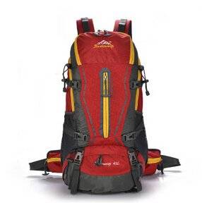 Long Suspension Bracket and Outdoor Backpack Backpack Travel on Foot Movement 45 L Send Rain Shields Red