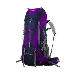 Shoulders Mountaineering Backpack Golden and Purple
