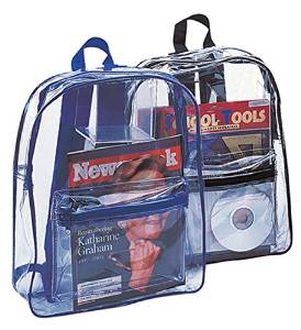 CLEAR PVC BACKPACK, Case of 50