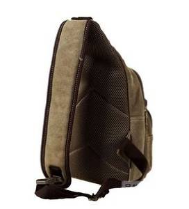 Leather Single Shoulder Bag Rucksack Hiking Daypack Waist Pack Bag