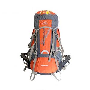 FJT-60L tourism riding hiking backpack shoulder bag with rain cover recreational sports bag , Orange