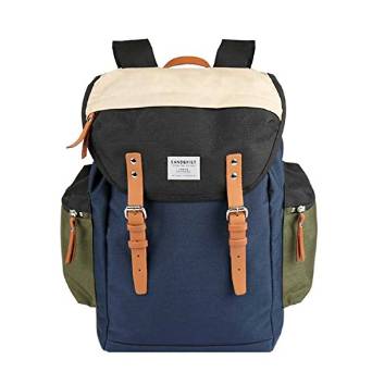 Sandqvist Lars-Goran Backpack - Multi Blue/Black