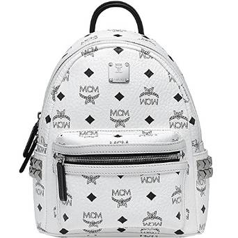 2016 SS MCM Authentic STARK Mini Backpack - White MMK6SVE41WT